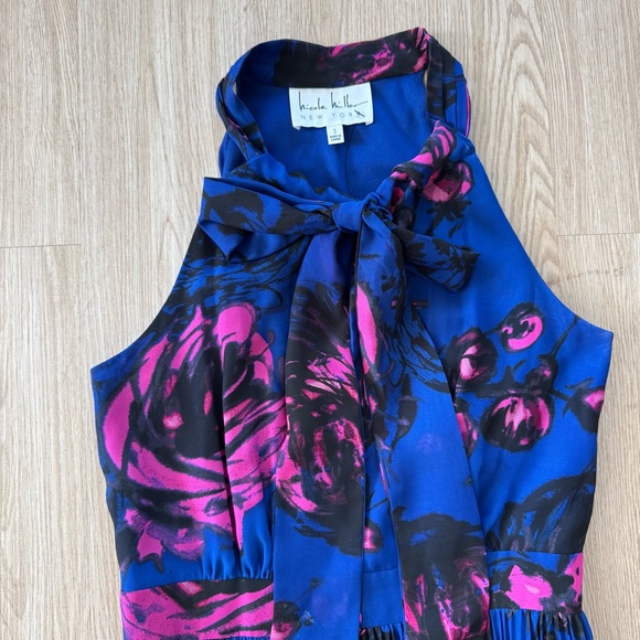 Anthropologie Nicole miller Darian plisse please pluses pleased maxi dress nwot - Picture 5 of 6